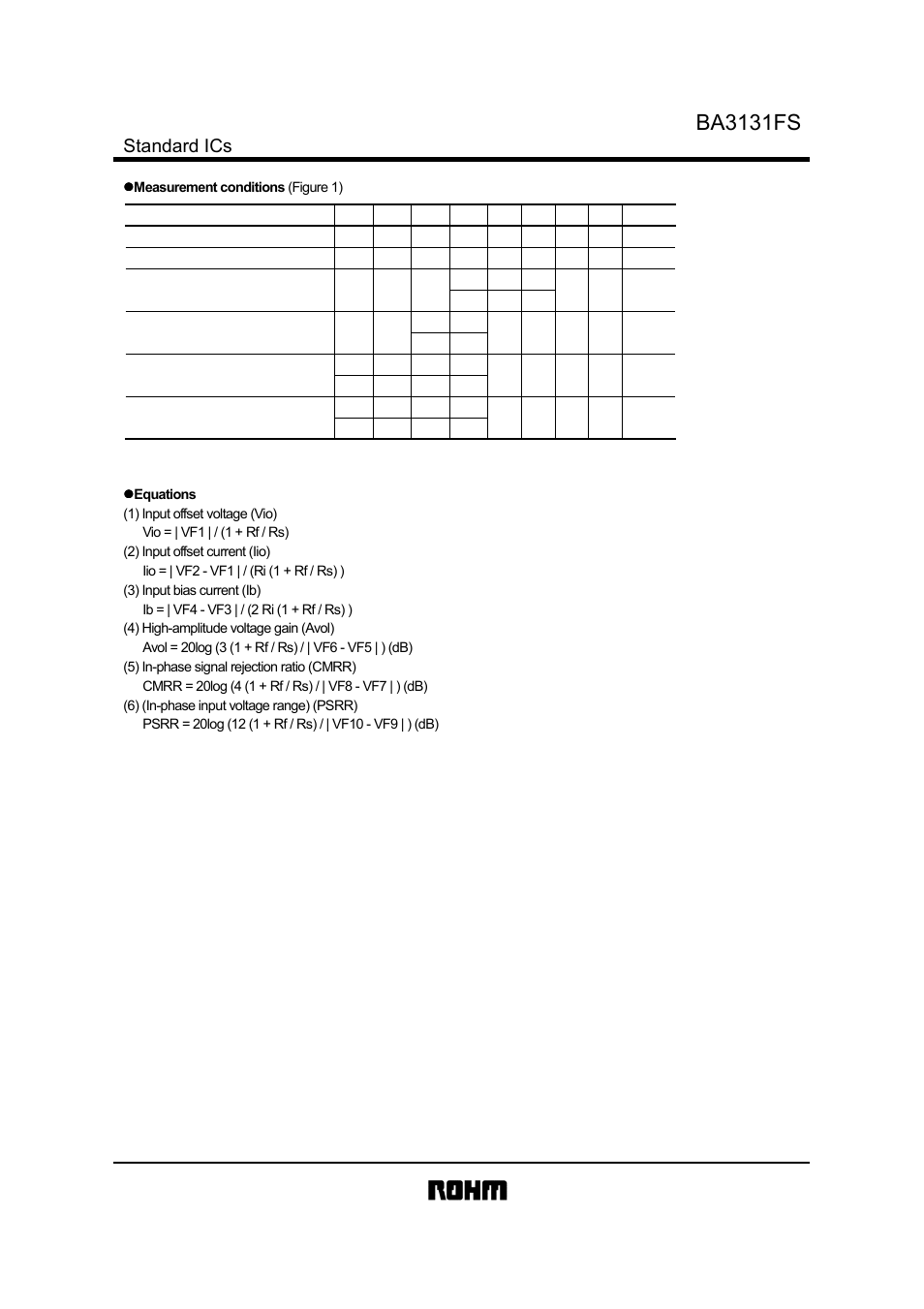 Ba3131fs, Standard ics | Rainbow Electronics BA3131FS User Manual | Page 4 / 9