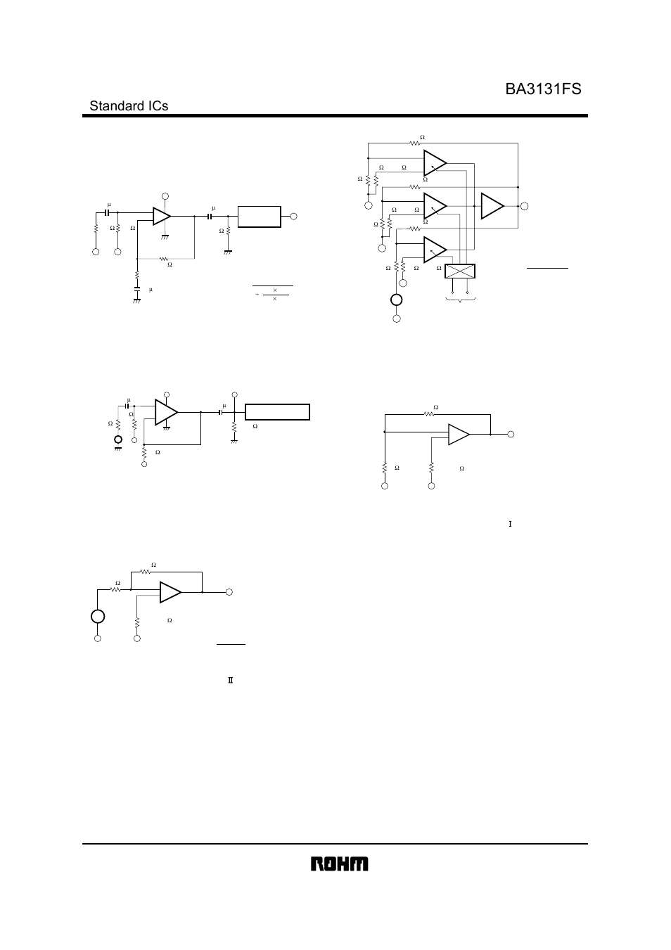 Ba3131fs, Standard ics, Fig. 8 input conversion noise voltage | Fig. 9 crosstalk between a and b, Fig. 10 total harmonic distortion, Fig. 11 channel separation ( ), Fig. 12 channel separation ( ) | Rainbow Electronics BA3131FS User Manual | Page 6 / 9