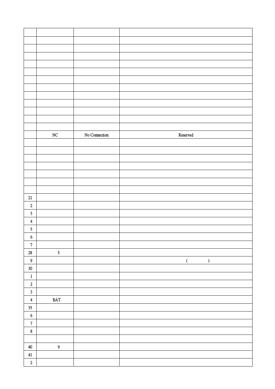 Btm-350 pins function | Rainbow Electronics BTM -35х User Manual | Page 4 / 6