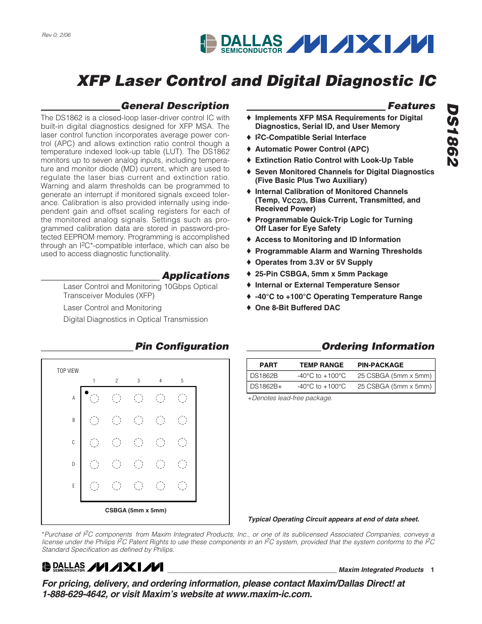 Rainbow Electronics DS1862 User Manual | 42 pages