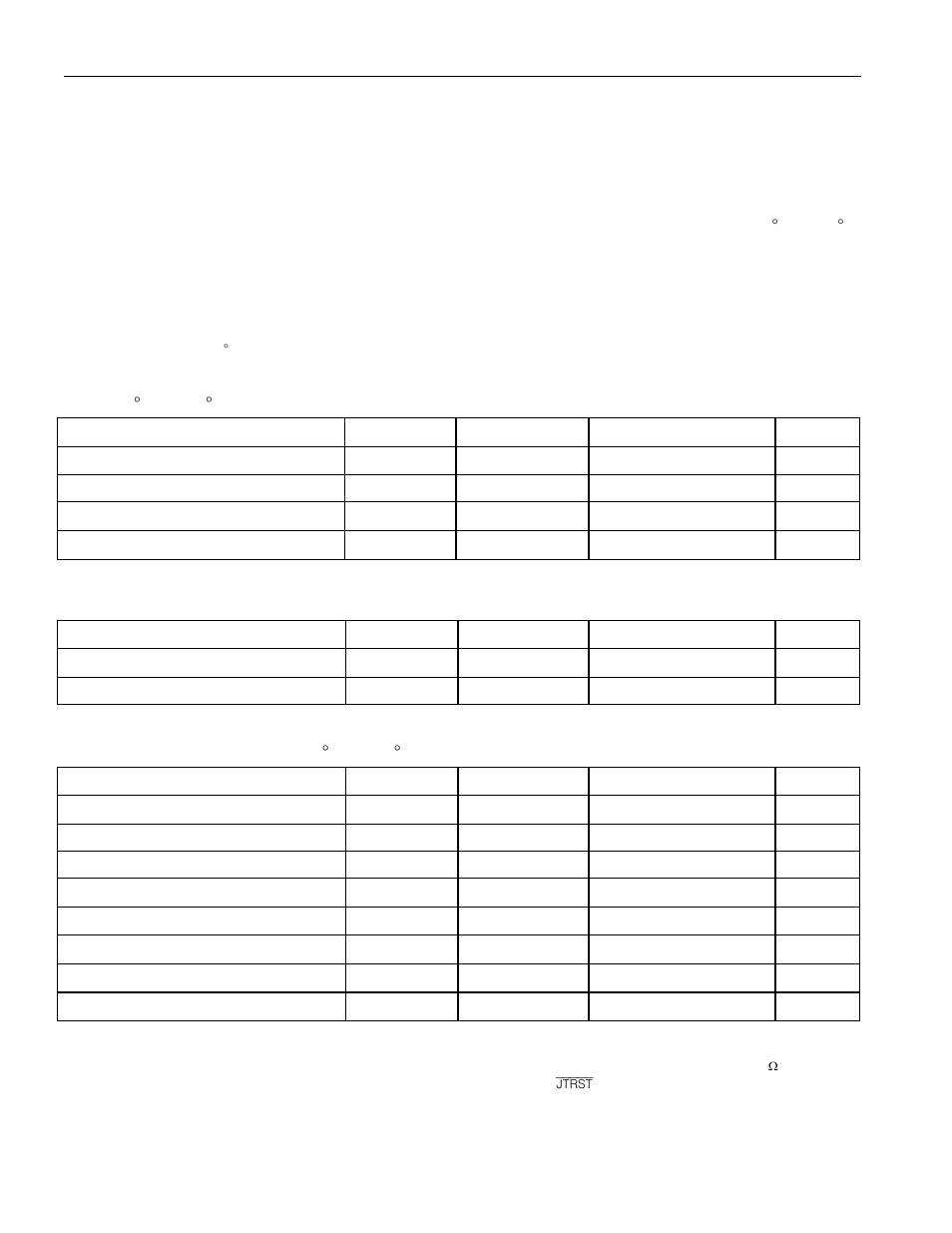 Operating parameters, Table 12-1. recommended dc operating conditions, Table 12-2. capacitance | Table 12-3. recommended dc operating conditions, Operating parameters absolute maximum ratings | Rainbow Electronics DS26519 User Manual | Page 287 / 310