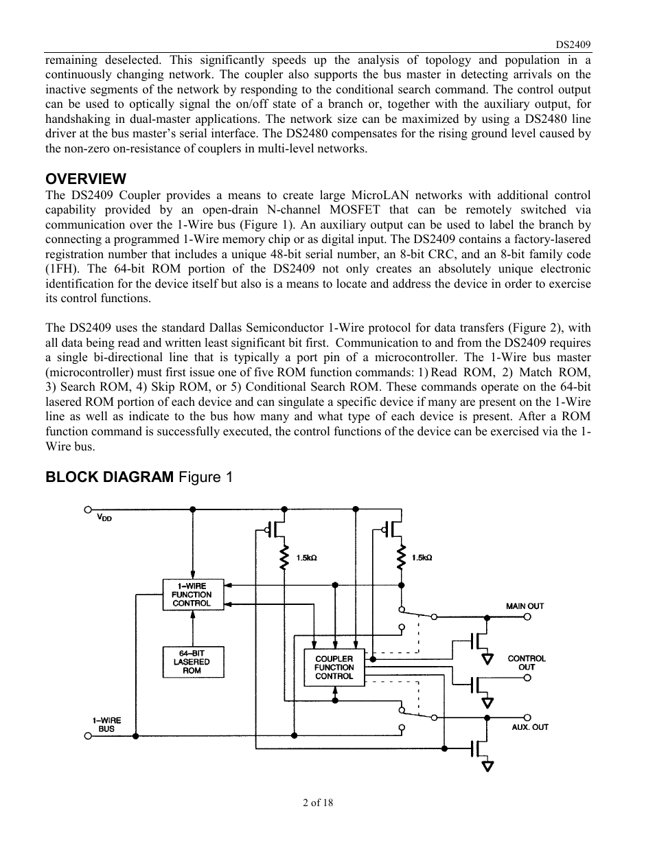 Rainbow Electronics DS2409 User Manual | Page 2 / 18