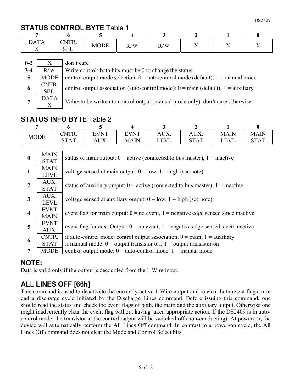 Rainbow Electronics DS2409 User Manual | Page 5 / 18