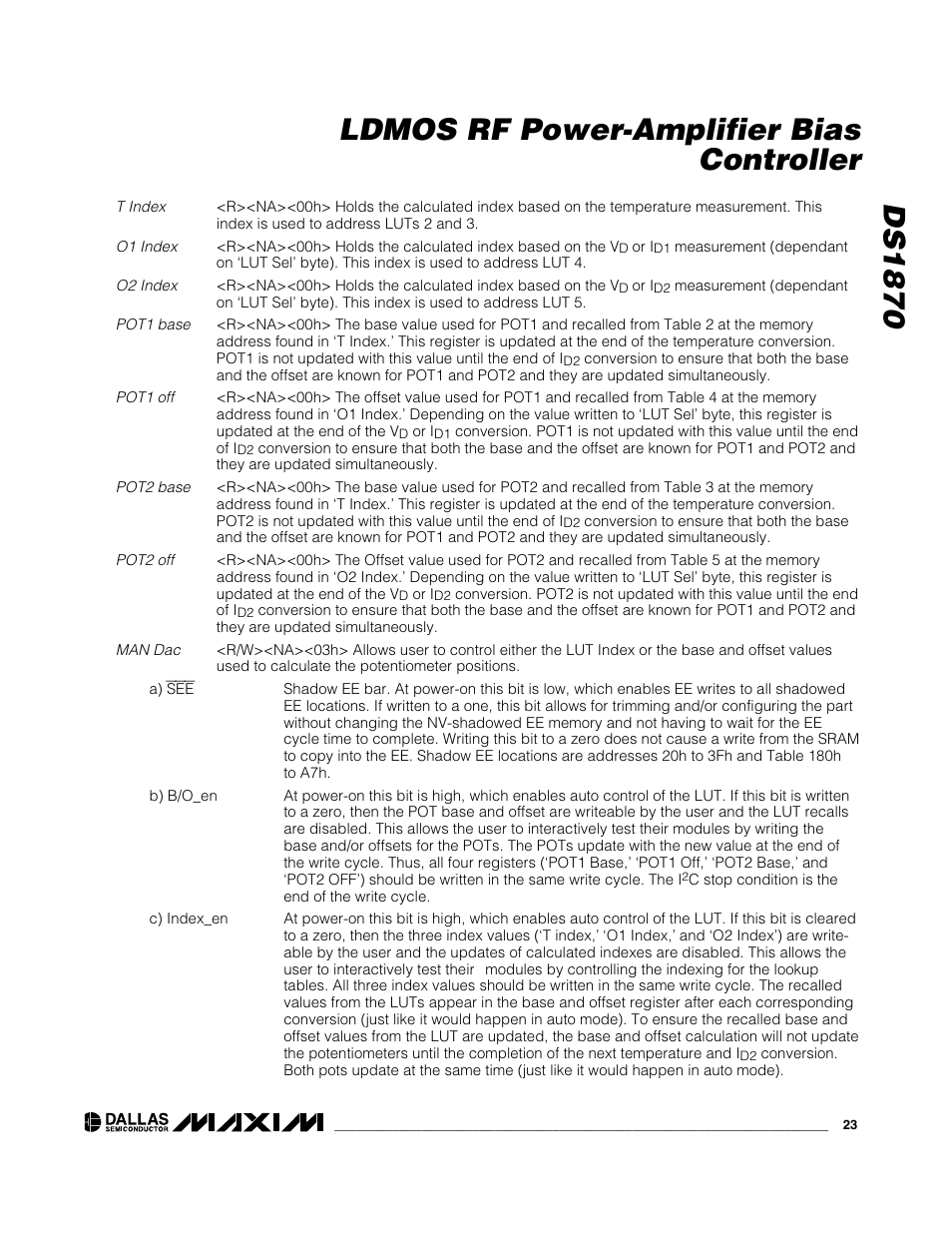 Ds1870 ldmos rf power-amplifier bias controller | Rainbow Electronics DS1870 User Manual | Page 23 / 28