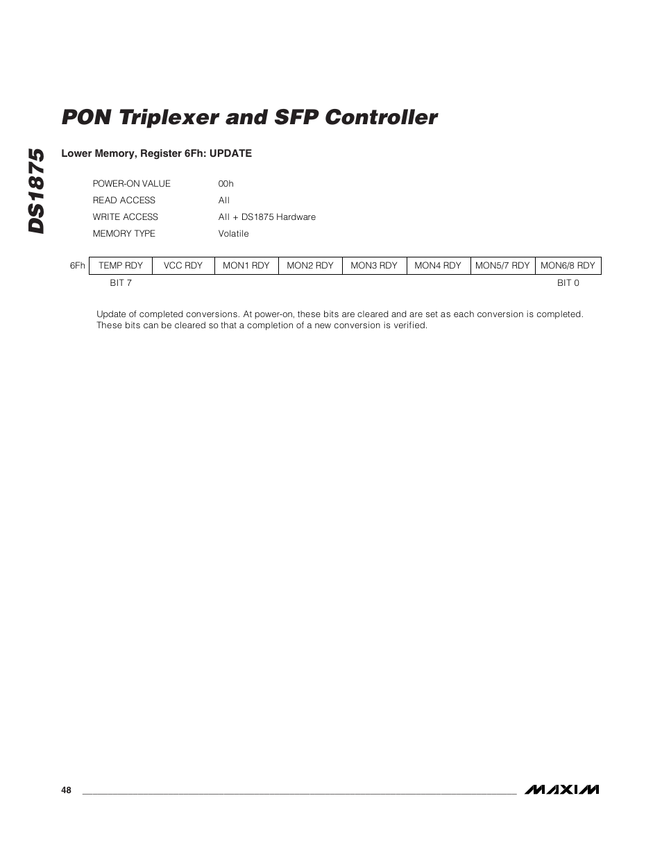 Ds1875 pon triplexer and sfp controller | Rainbow Electronics DS1875 User Manual | Page 48 / 92