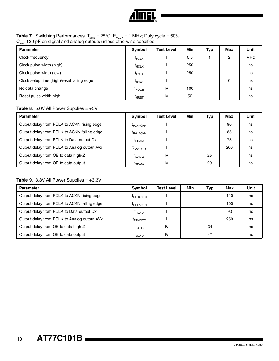 Rainbow Electronics AT77C101B FingerChip™ User Manual | Page 10 / 23