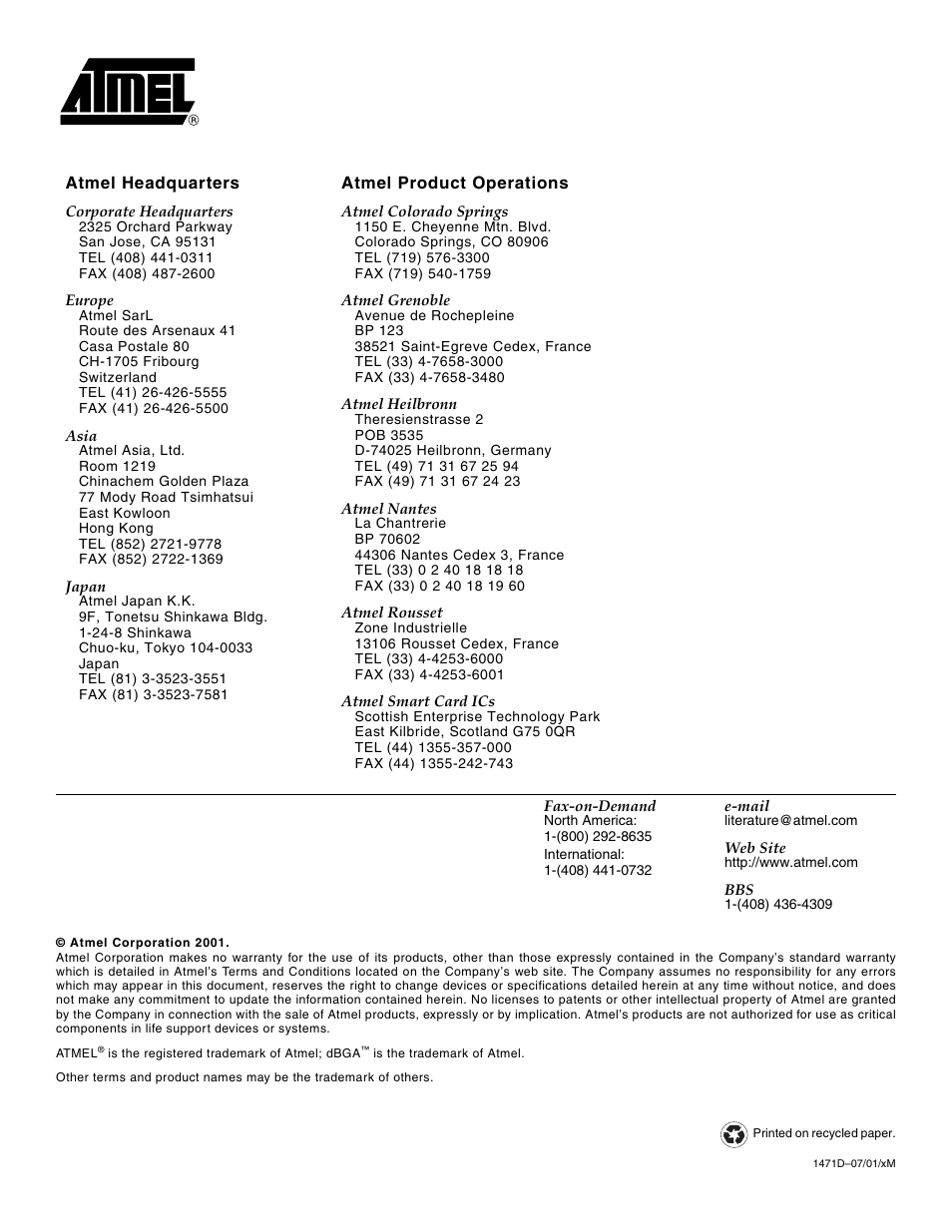 Rainbow Electronics AT24C1024 User Manual | Page 16 / 16