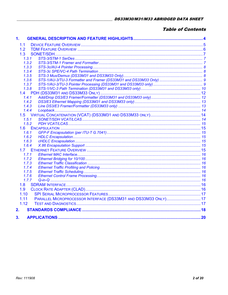 Rainbow Electronics DS33M33 User Manual | Page 2 / 20