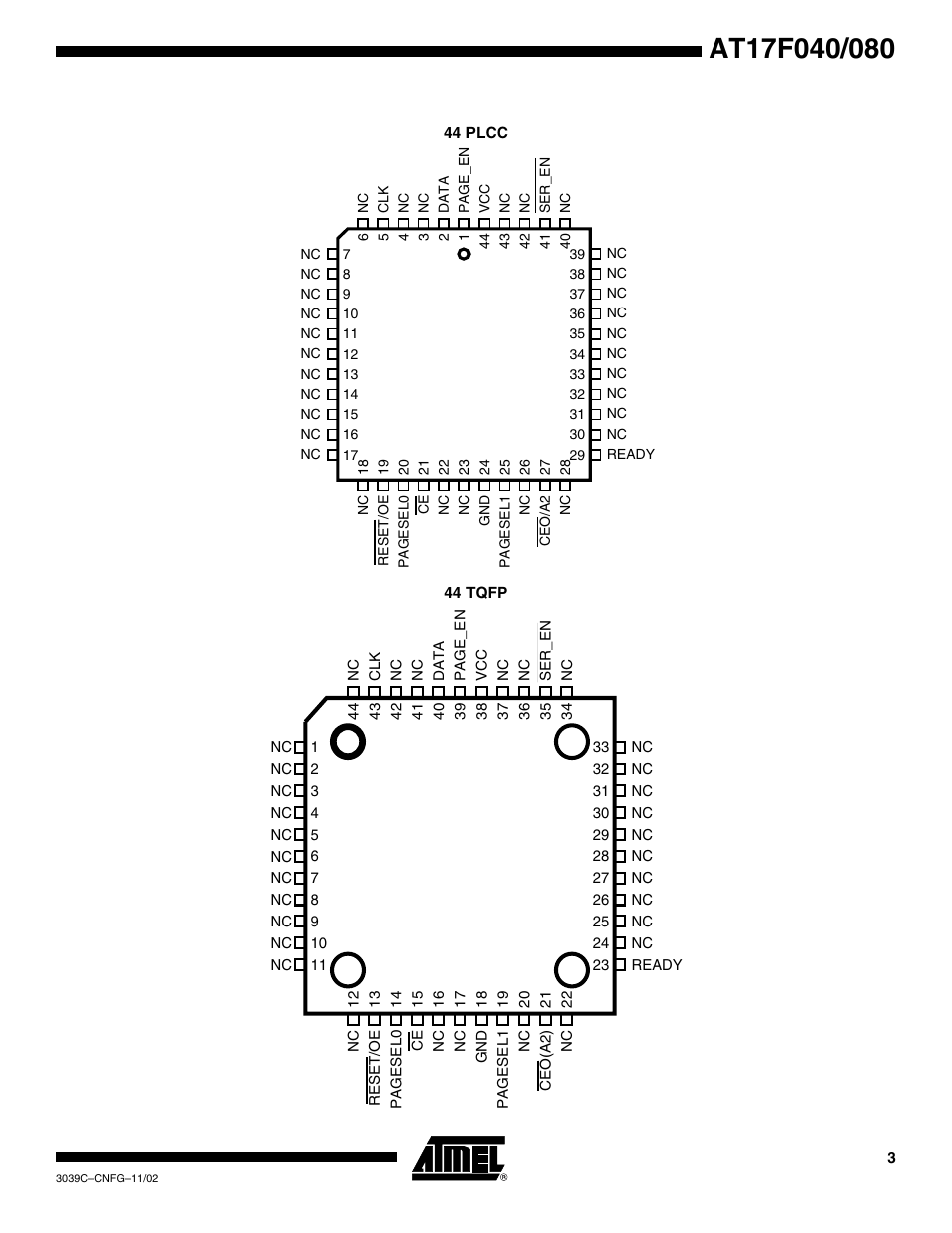 Rainbow Electronics AT17F080 User Manual | Page 3 / 18