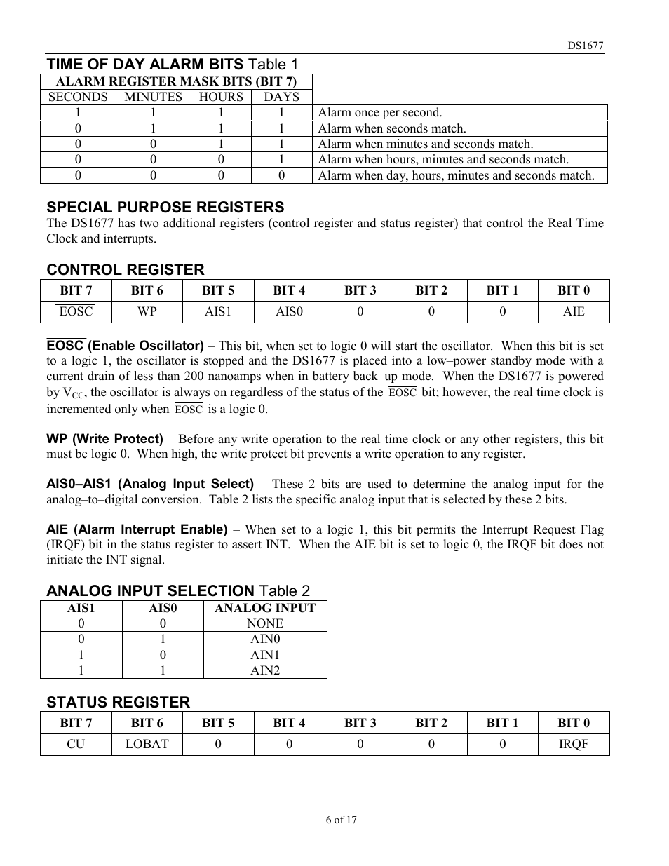 Rainbow Electronics DS1677 User Manual | Page 6 / 17