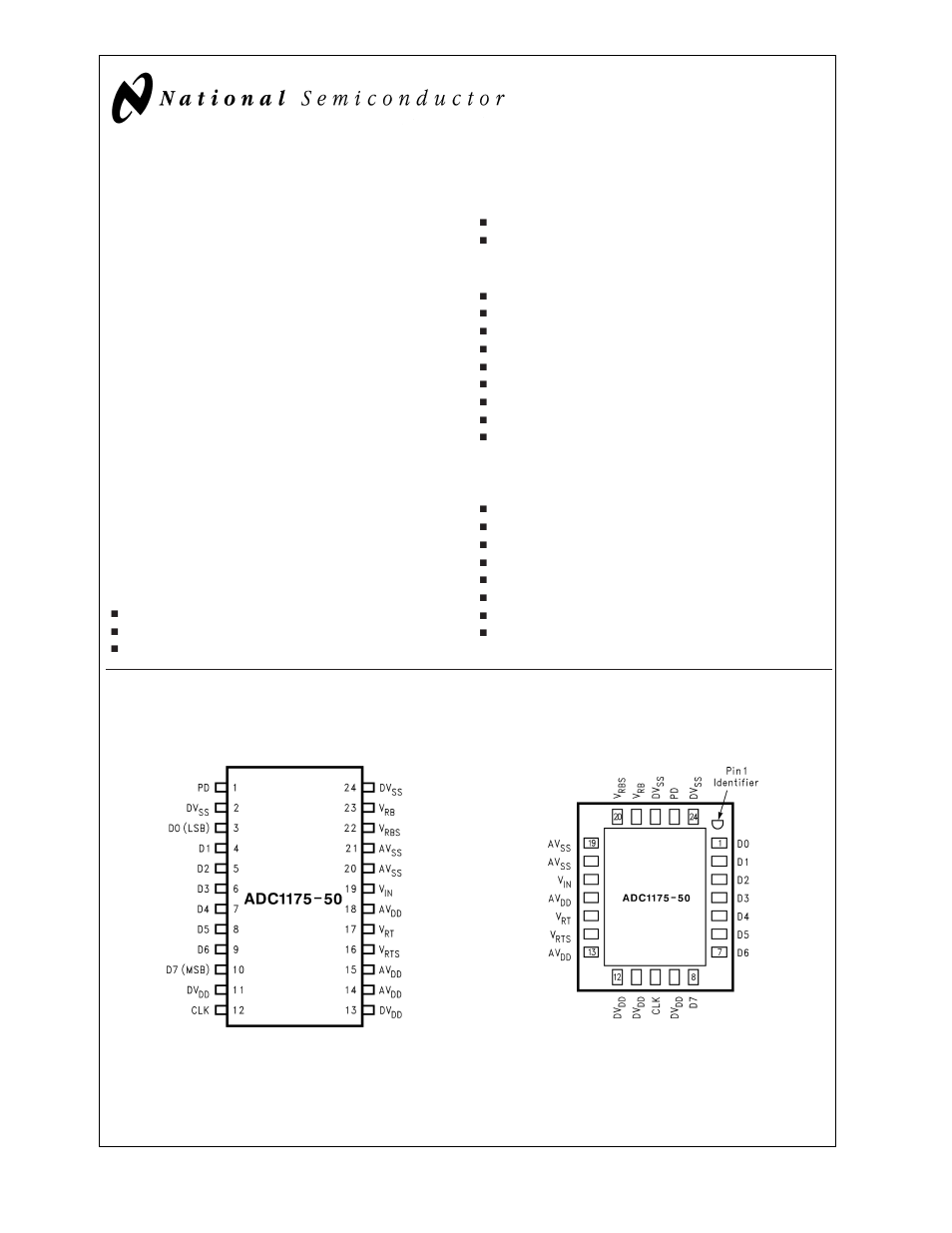 Rainbow Electronics ADC1175-50 User Manual | 19 pages