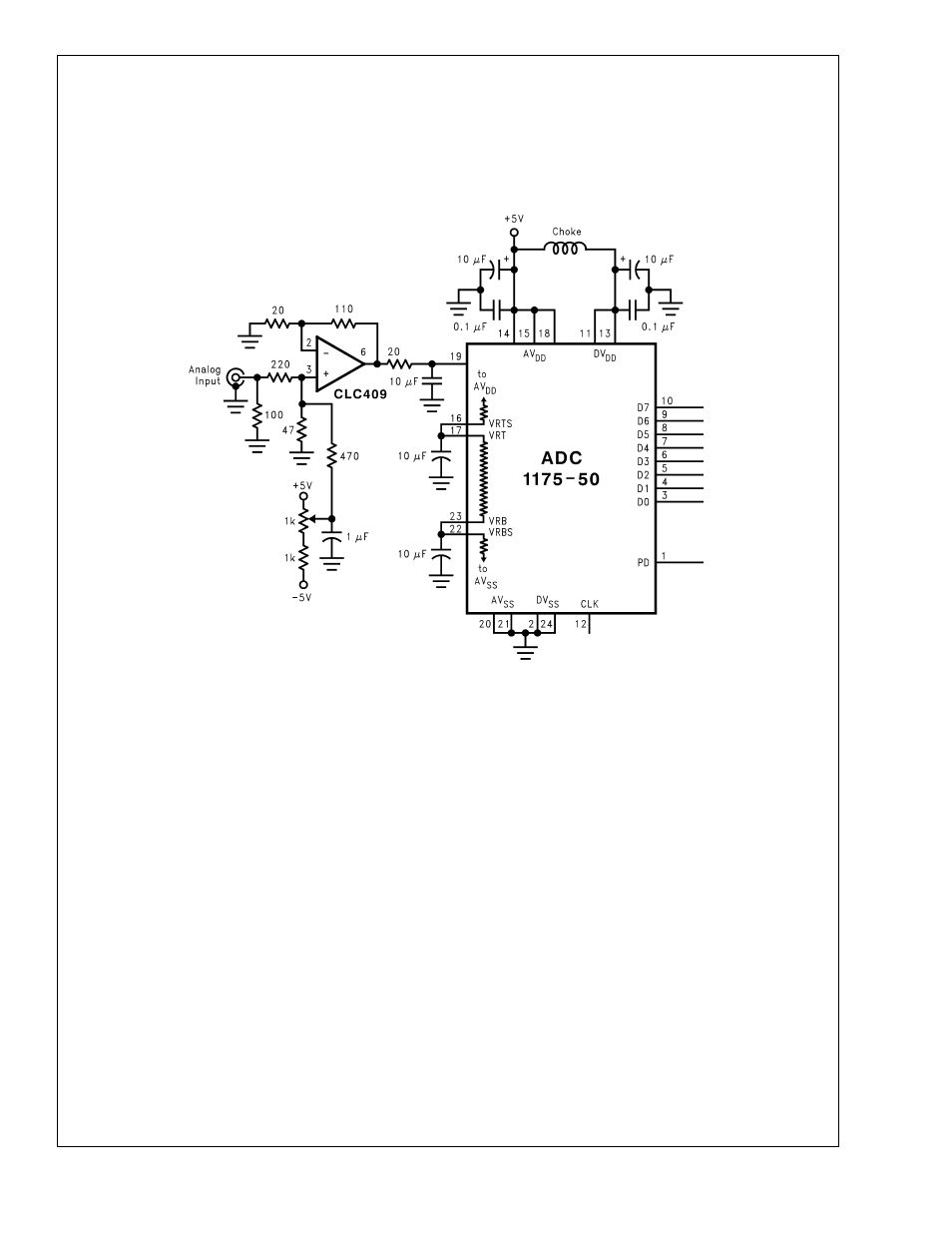 Applications information | Rainbow Electronics ADC1175-50 User Manual | Page 11 / 19