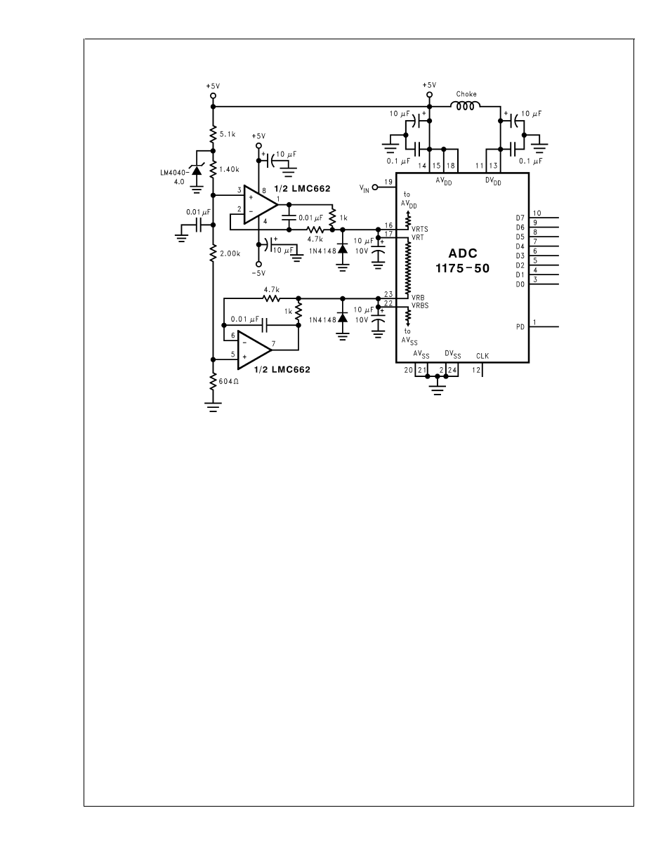 Applications information | Rainbow Electronics ADC1175-50 User Manual | Page 12 / 19