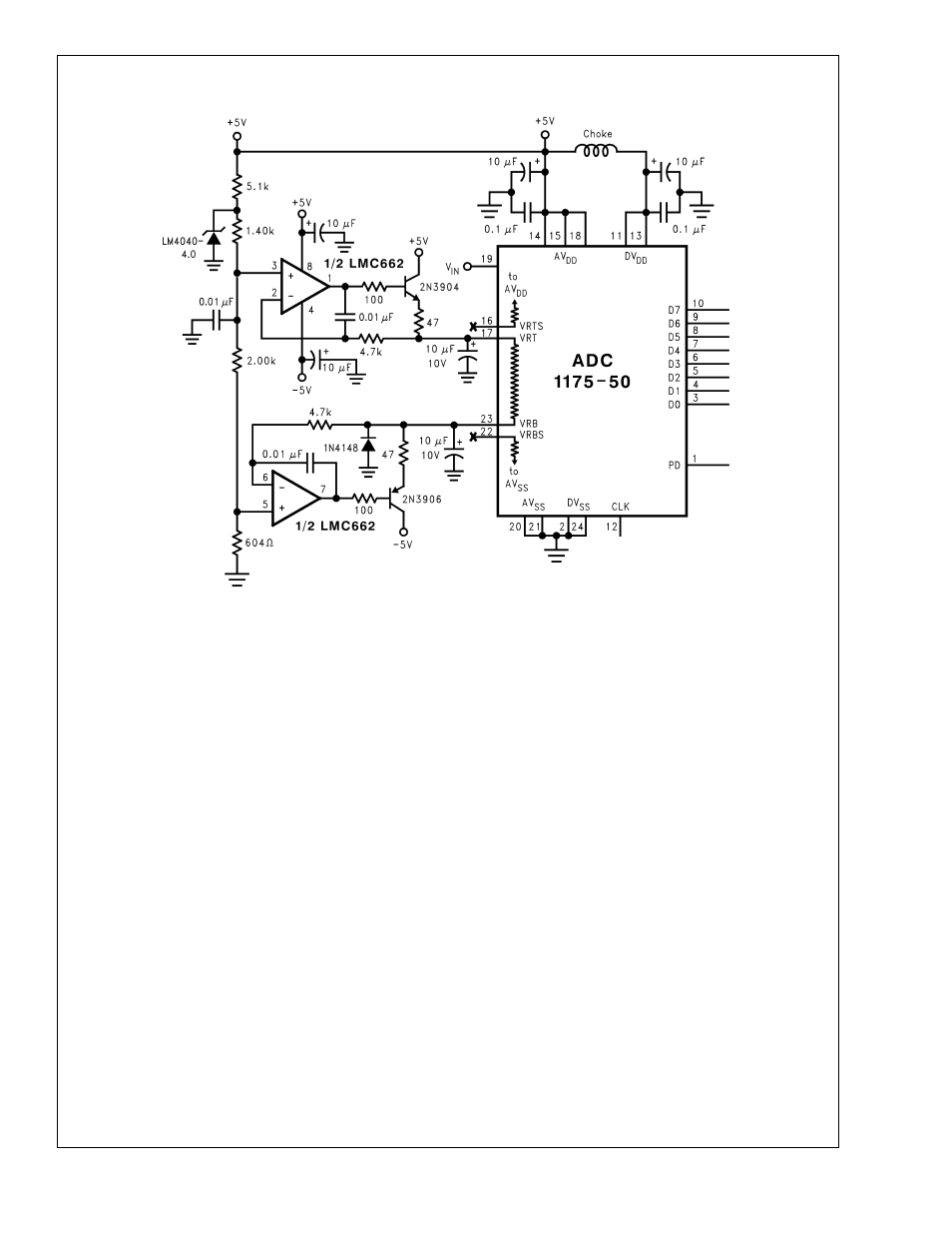 Applications information | Rainbow Electronics ADC1175-50 User Manual | Page 13 / 19