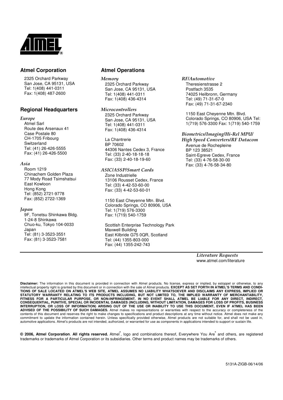 Rainbow Electronics AT86RF230 User Manual | Page 50 / 50