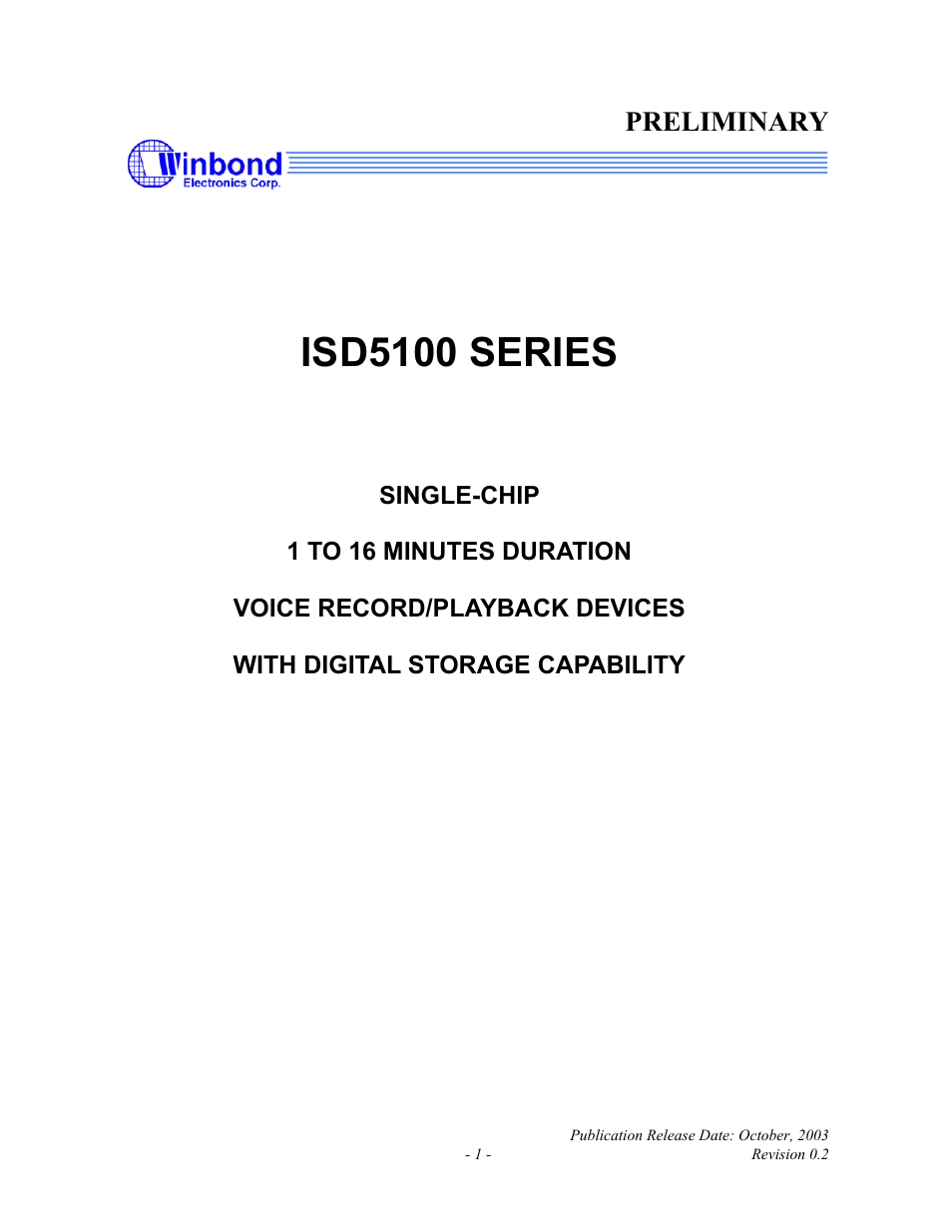 Rainbow Electronics ISD5100 User Manual | 88 pages