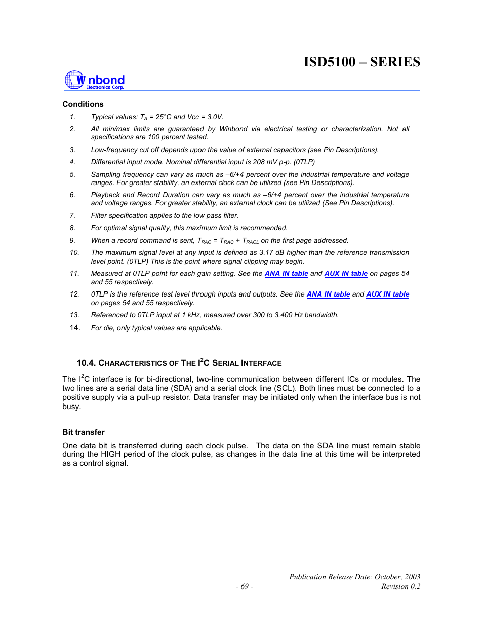 Isd5100 – series | Rainbow Electronics ISD5100 User Manual | Page 69 / 88