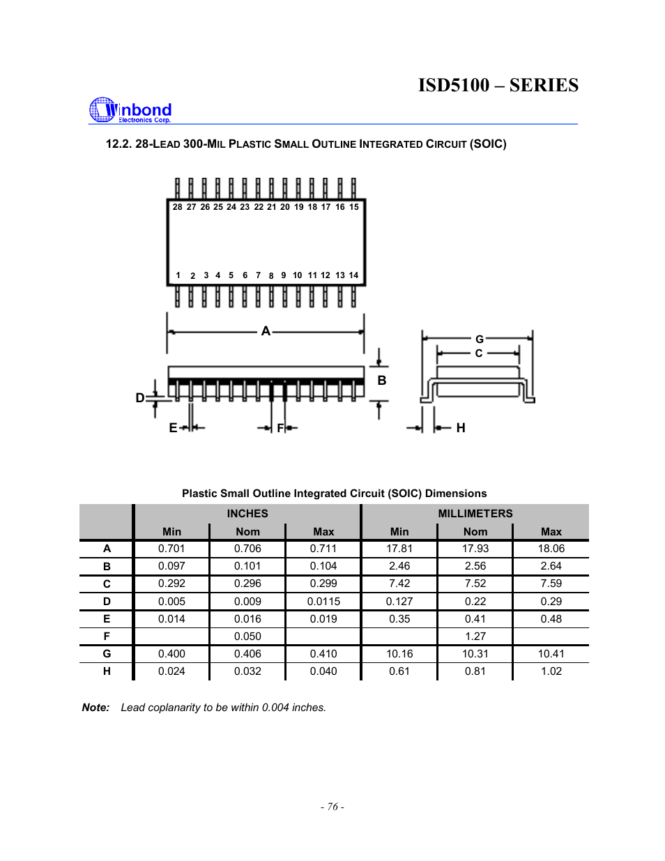 Isd5100 – series | Rainbow Electronics ISD5100 User Manual | Page 76 / 88