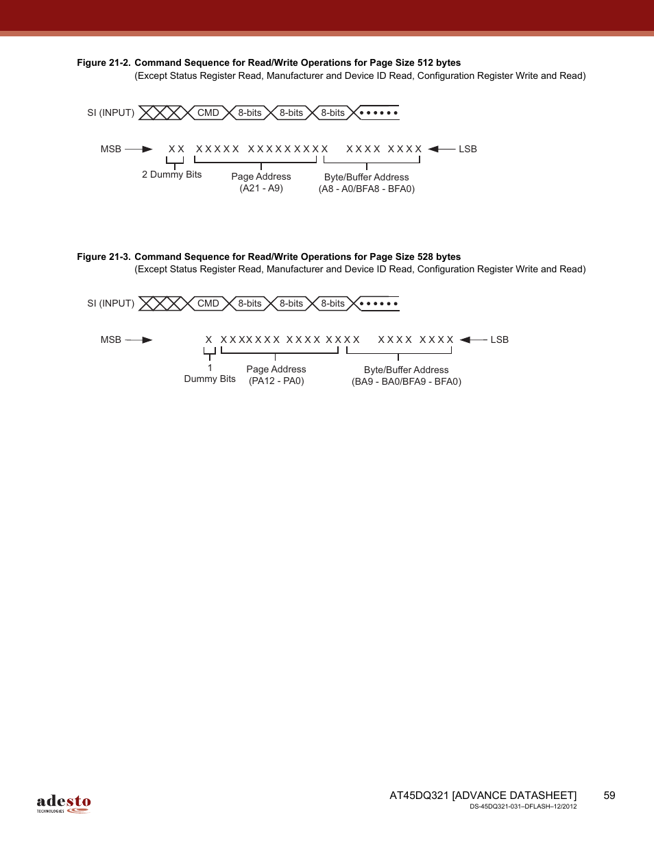 Rainbow Electronics AT45DQ321 User Manual | Page 59 / 81