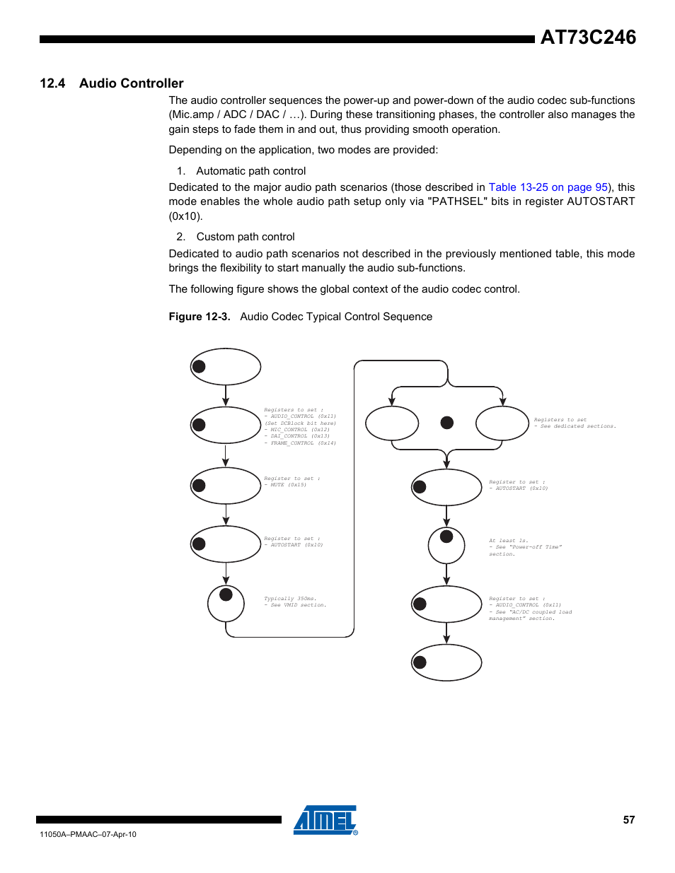 4 audio controller | Rainbow Electronics AT73C246 User Manual | Page 57 / 159