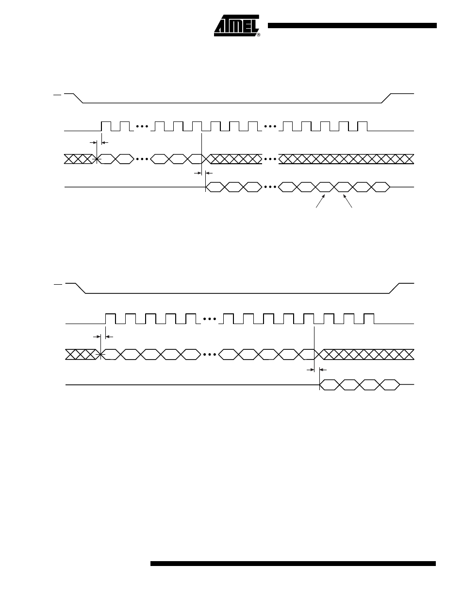 Detailed bit-level read timing – spi mode 0, Continuous array read (opcode: e8h) | Rainbow Electronics AT45DB081B User Manual | Page 22 / 32