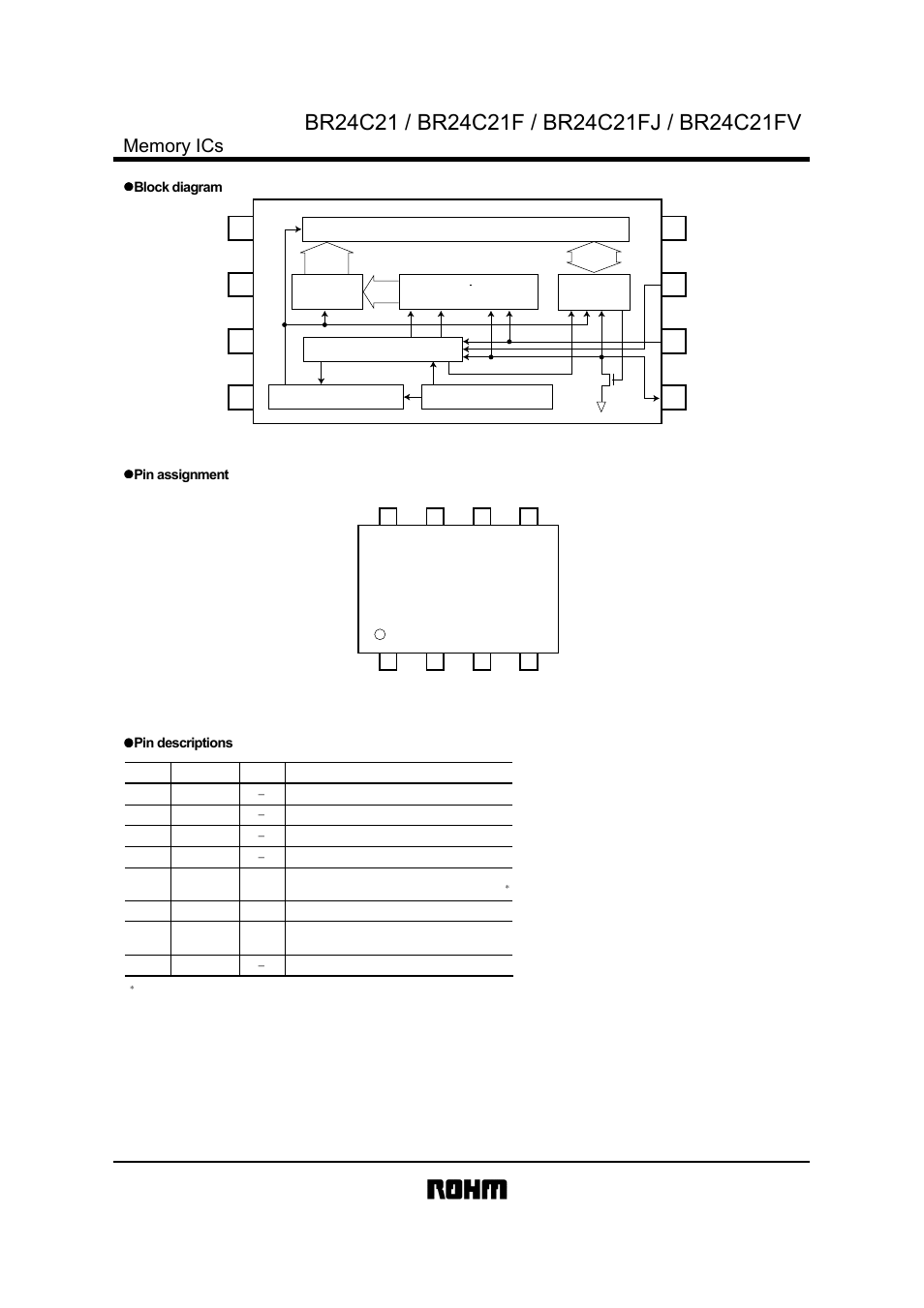 Rainbow Electronics BR24C21FV User Manual | Page 2 / 11