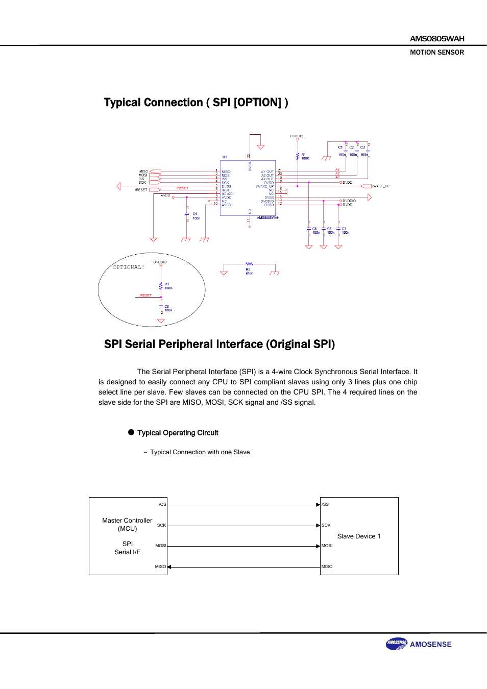 Typical connection ( spi [option] ), Spi serial peripheral interface (original spi) | Rainbow Electronics DAB-GPS-C01 User Manual | Page 12 / 28