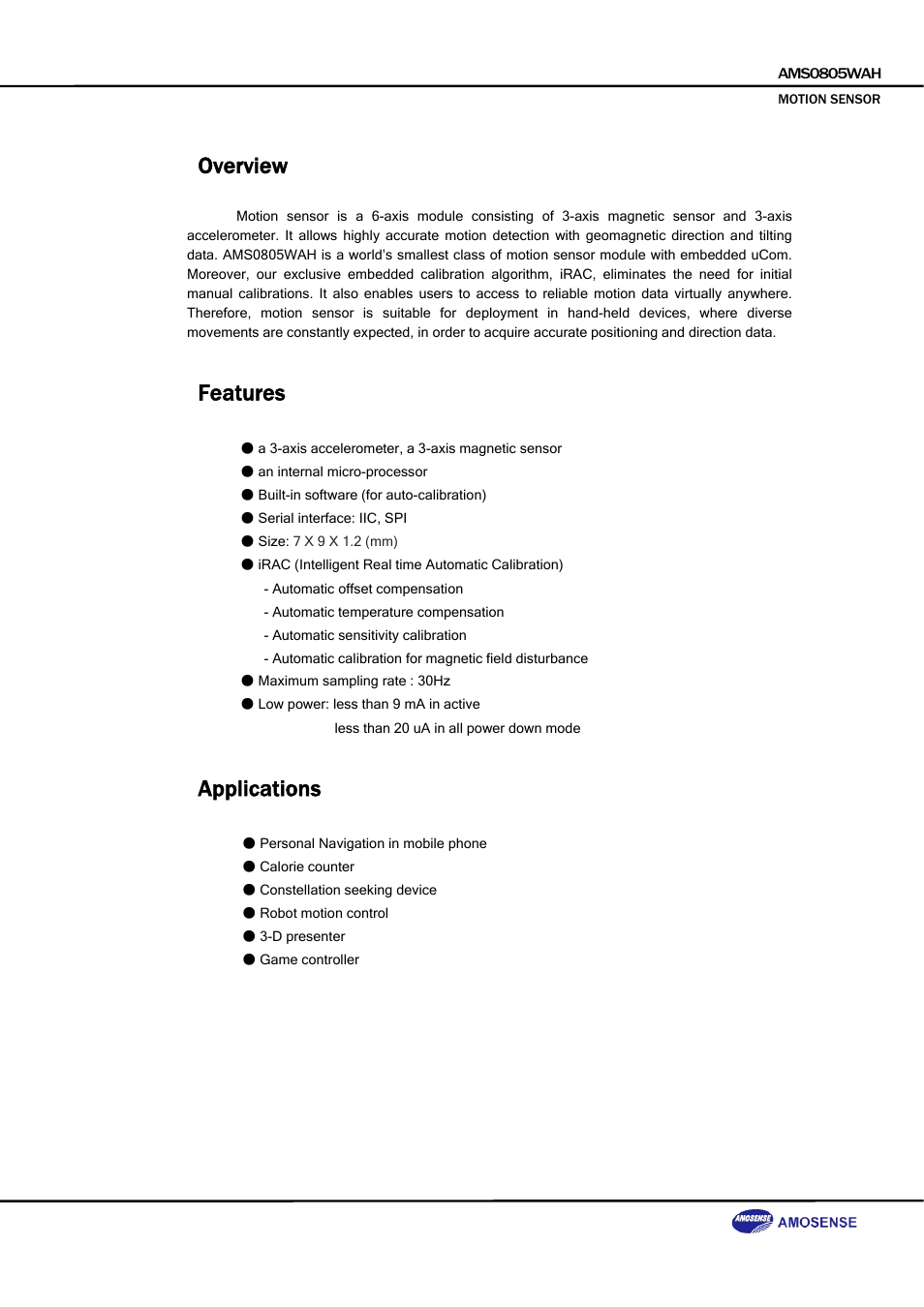 Overview, Features, Applications | Rainbow Electronics DAB-GPS-C01 User Manual | Page 2 / 28