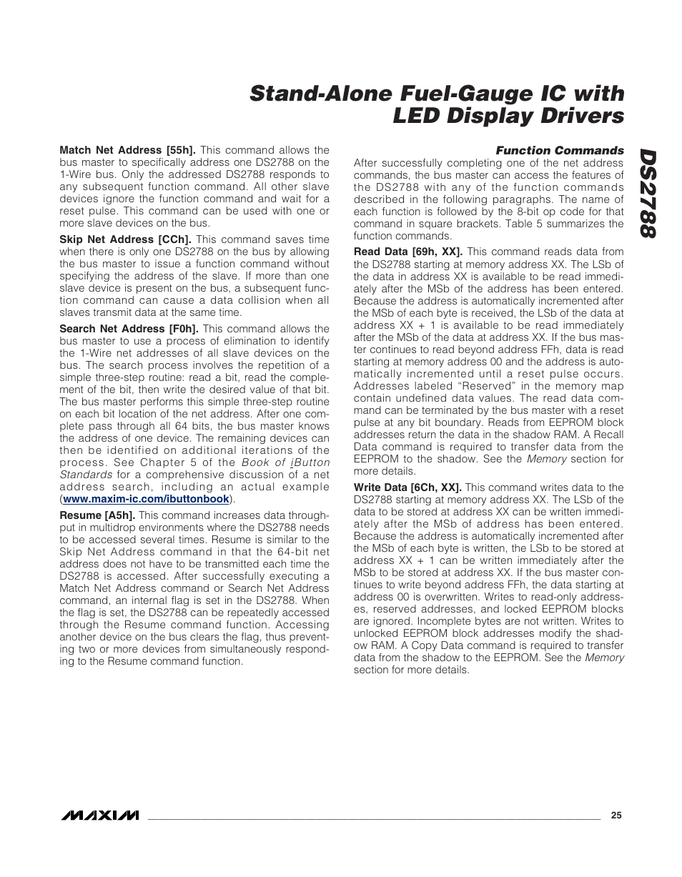 Rainbow Electronics DS2788 User Manual | Page 25 / 30