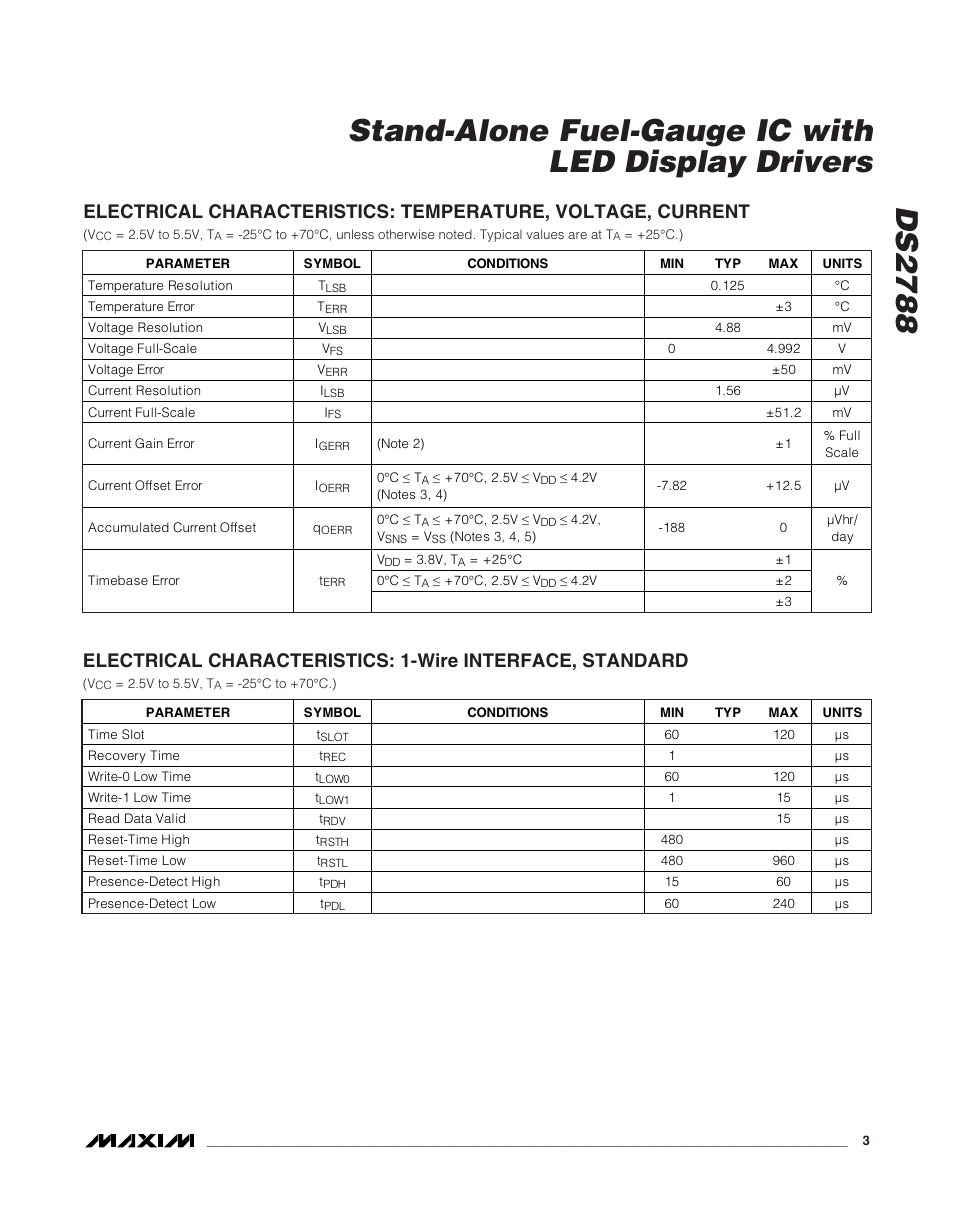 Rainbow Electronics DS2788 User Manual | Page 3 / 30