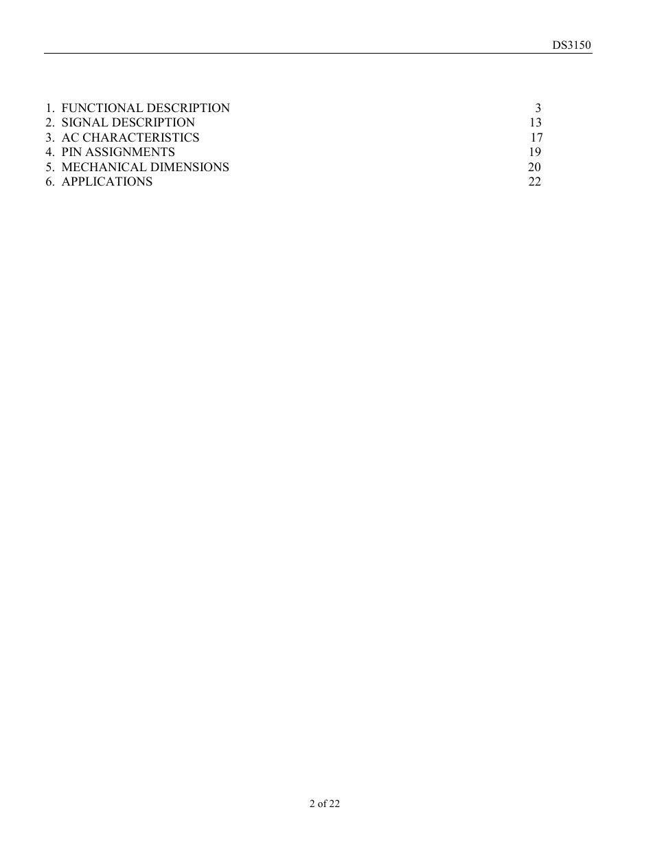 Rainbow Electronics DS3150 User Manual | Page 2 / 22
