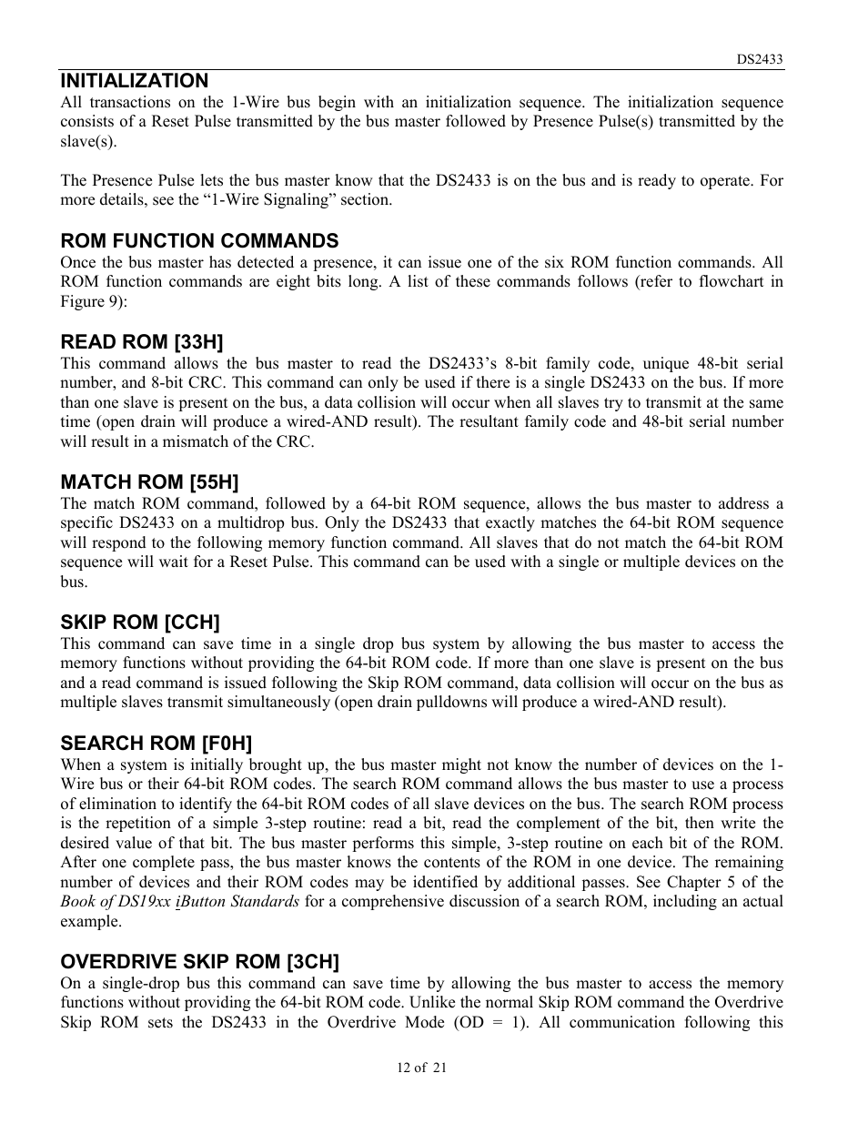 Rainbow Electronics DS2433 User Manual | Page 12 / 21