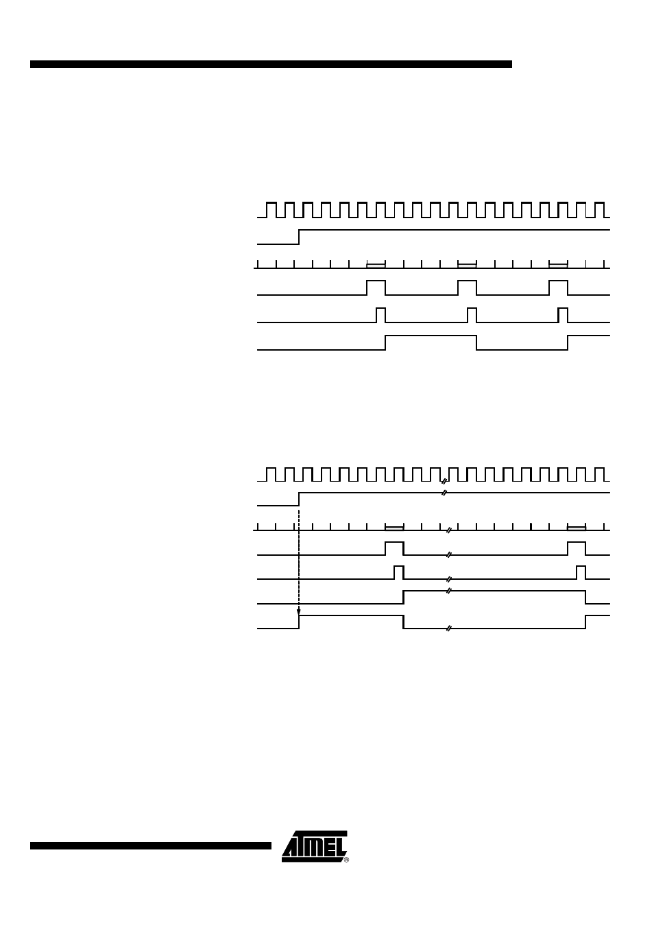 Timer 2 output signals, Timer 2 output mode 1, Atar862-3 | Timer 2 output mode 1 toggle mode a, Figure 42, Toggle mode b, Figure 43 | Rainbow Electronics ATAR862-3 User Manual | Page 47 / 105