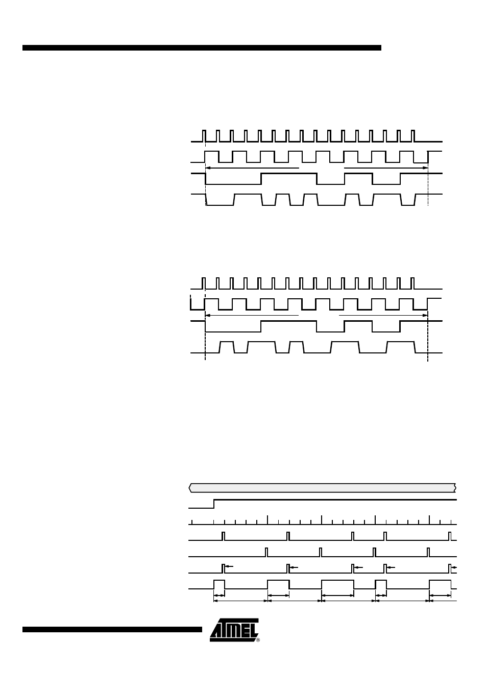 Timer 2 output mode 4, Timer 2 output mode 5, Timer 2 output mode 7 | Atar862-3, Timer 2 output mode 4 biphase modulator, Figure 47, Timer 2 output mode 5 manchester modulator, Figure 48, Pwm mode, Figure 49 | Rainbow Electronics ATAR862-3 User Manual | Page 49 / 105