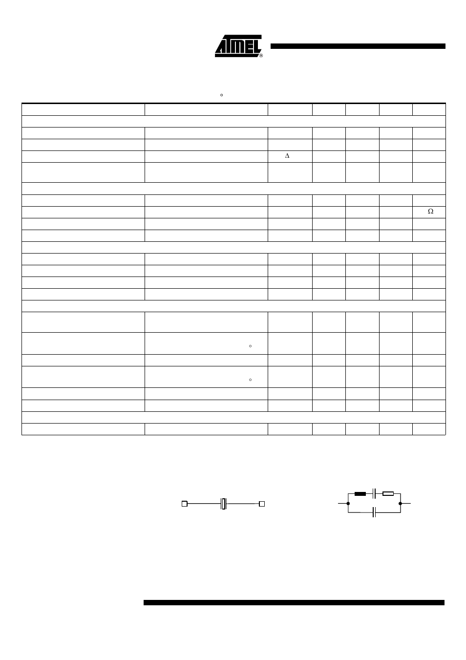 Crystal characteristics, Atar862-3, Ac characteristics (continued) | Rainbow Electronics ATAR862-3 User Manual | Page 96 / 105