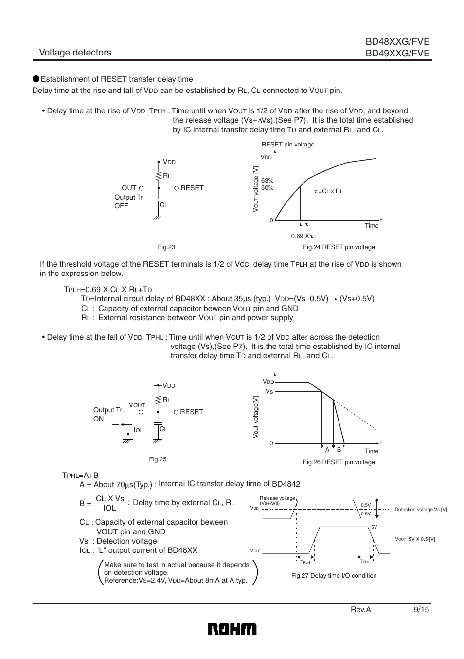 Voltage detectors bd48xxg/fve bd49xxg/fve | Rainbow Electronics BD4923G_FVE User Manual | Page 9 / 16
