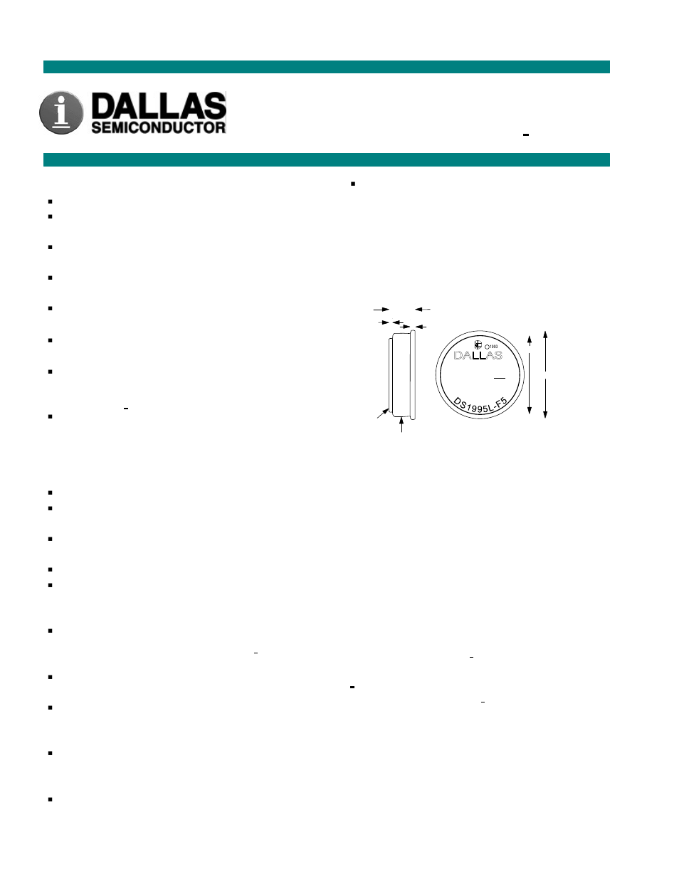 Rainbow Electronics DS1995 User Manual | 1 page