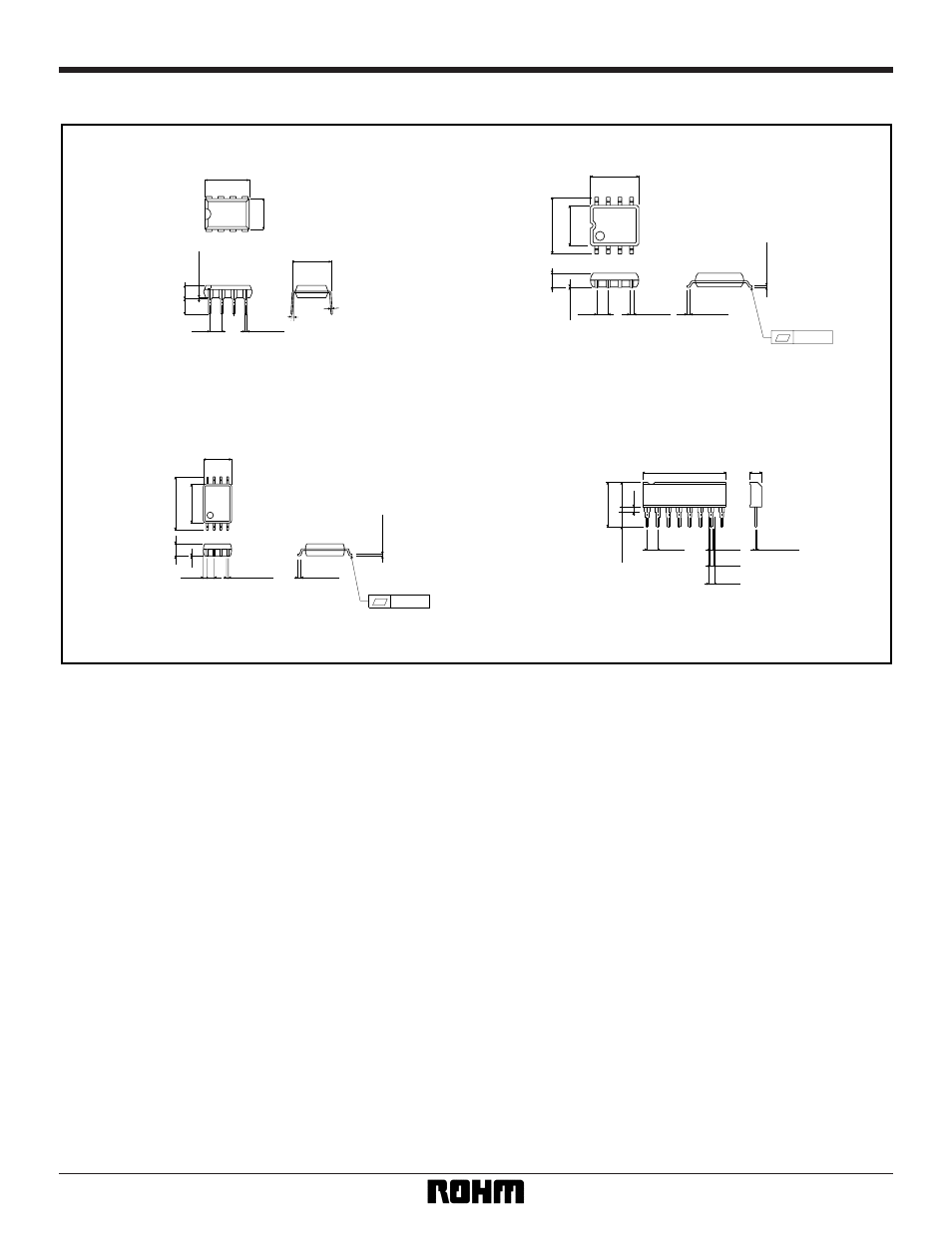 External dimensions (units: mm), Dip8 sop8 sip8 ssop-b8 | Rainbow Electronics BA10358N User Manual | Page 5 / 5