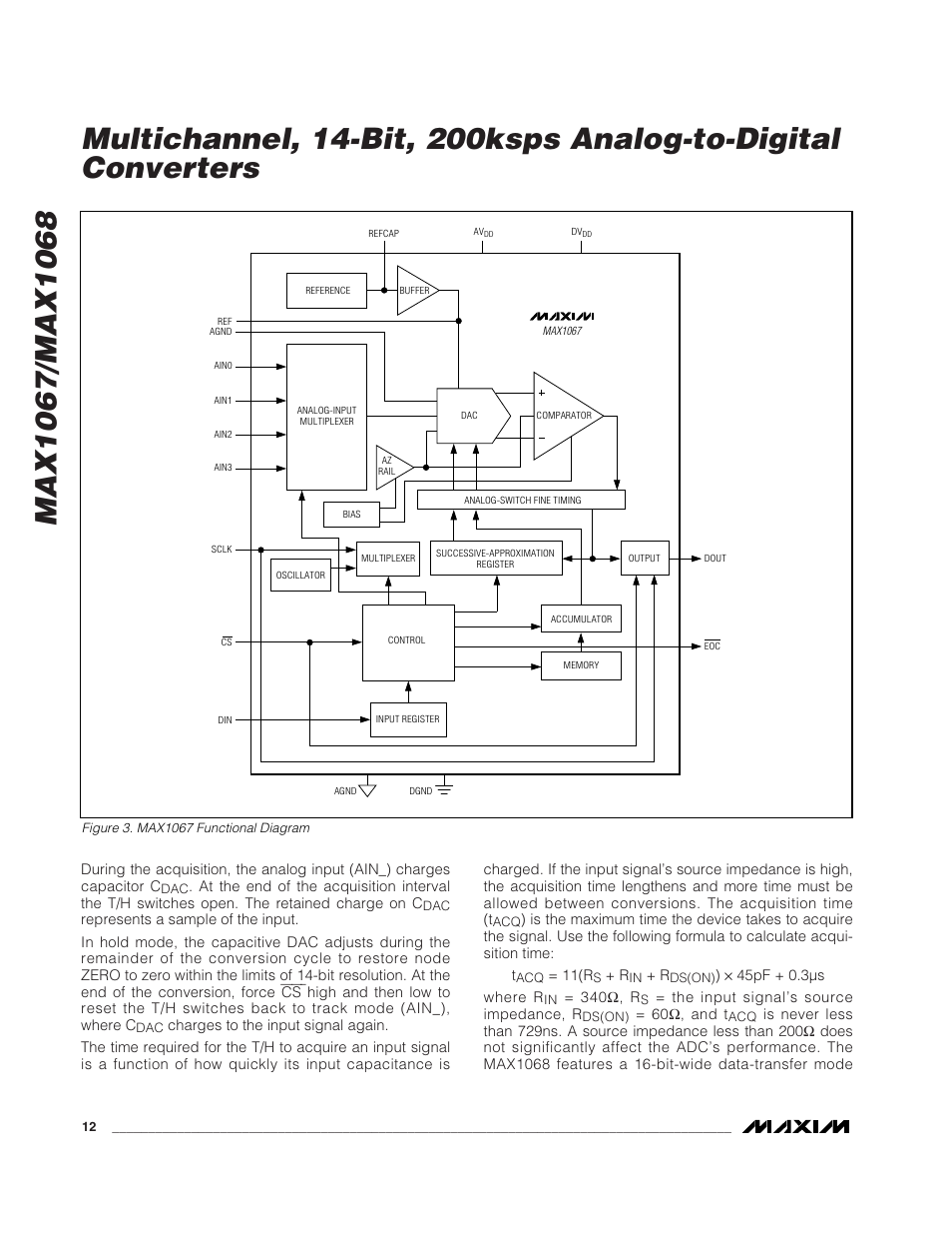 Rainbow Electronics MAX1068 User Manual | Page 12 / 30