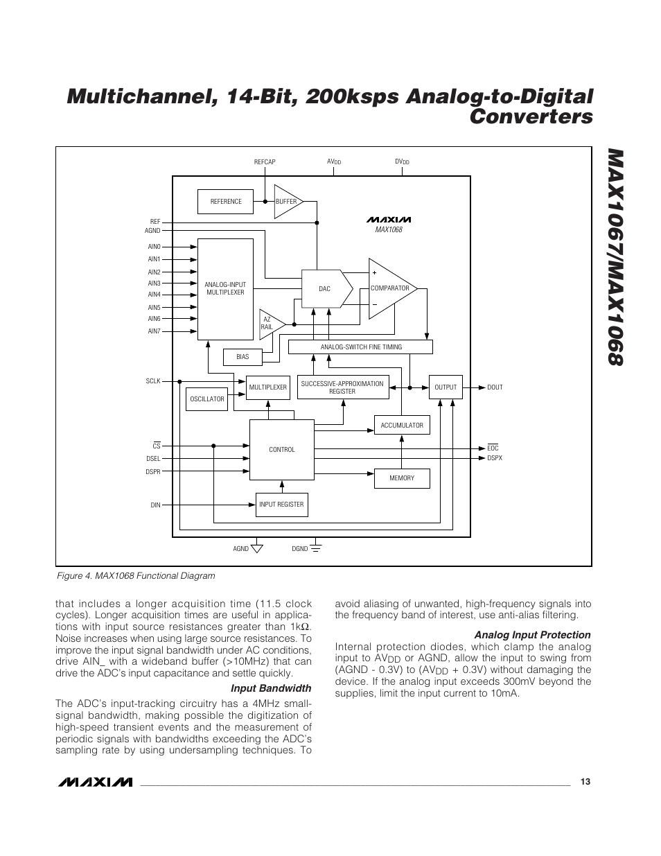 Rainbow Electronics MAX1068 User Manual | Page 13 / 30