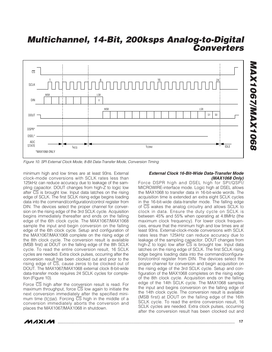 Rainbow Electronics MAX1068 User Manual | Page 17 / 30