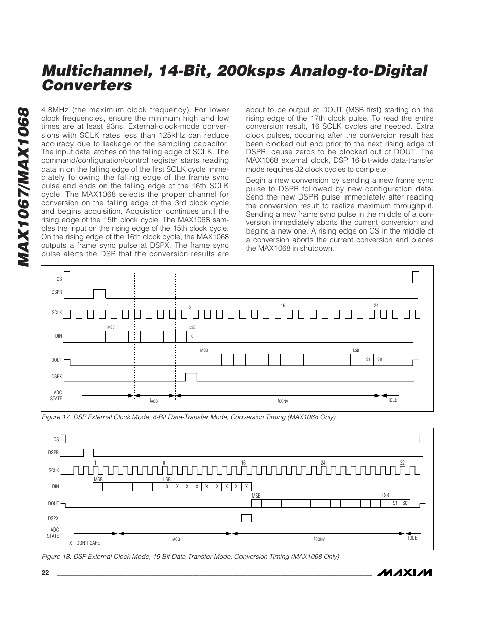 Rainbow Electronics MAX1068 User Manual | Page 22 / 30