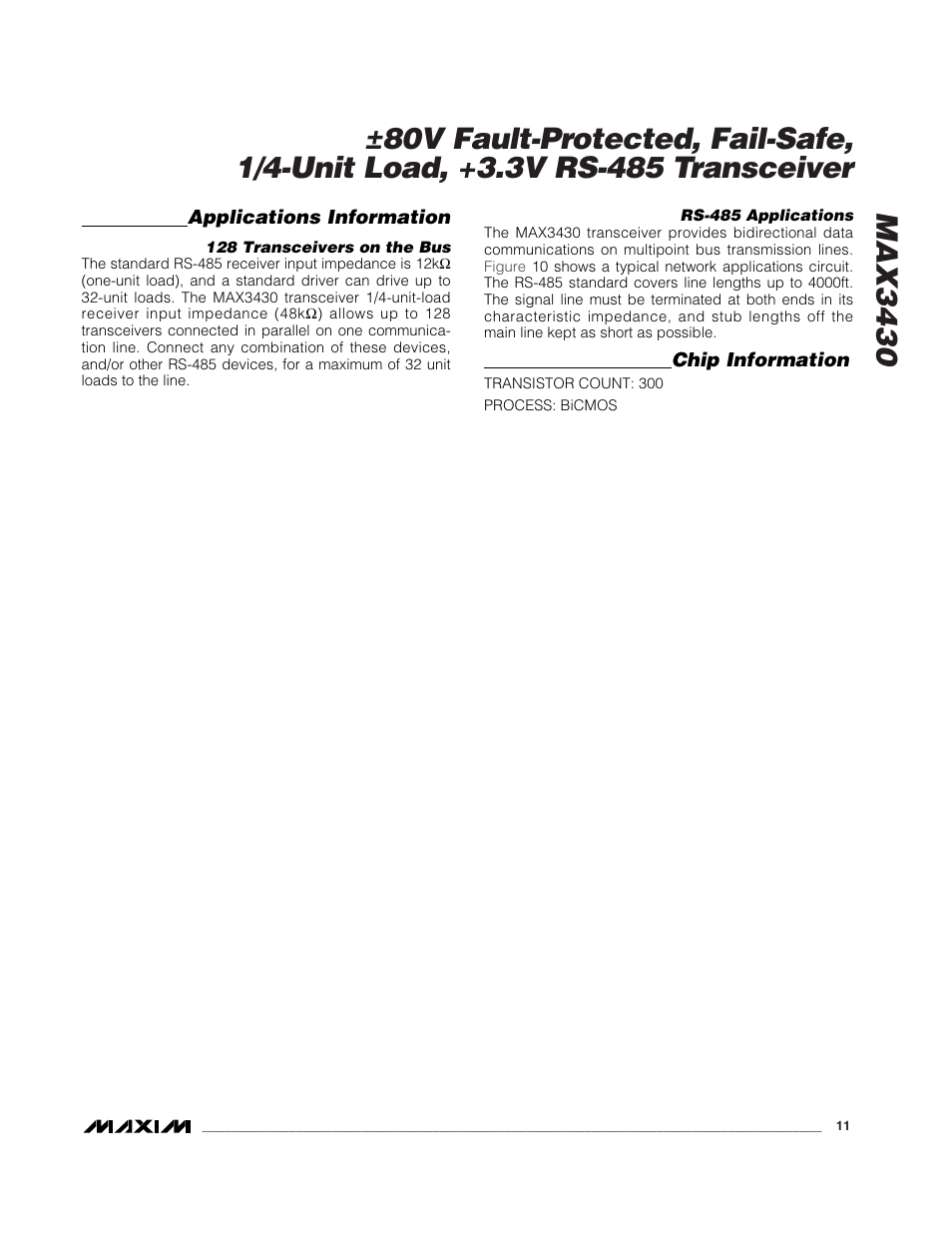 Rainbow Electronics MAX3430 User Manual | Page 11 / 13
