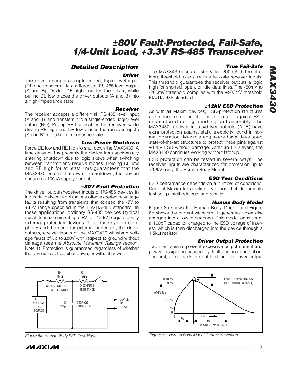Detailed description | Rainbow Electronics MAX3430 User Manual | Page 9 / 13