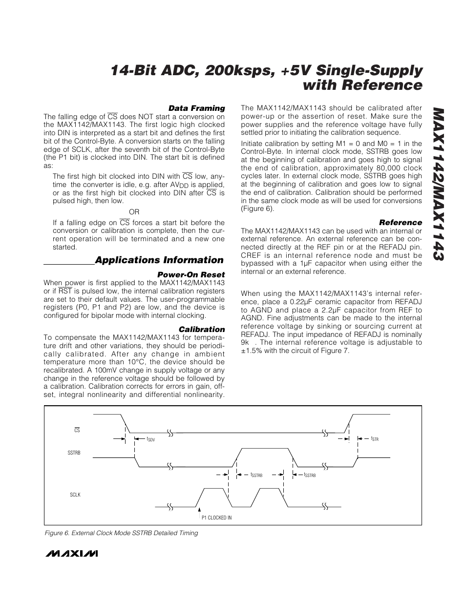 Applications information | Rainbow Electronics MAX1143 User Manual | Page 13 / 20