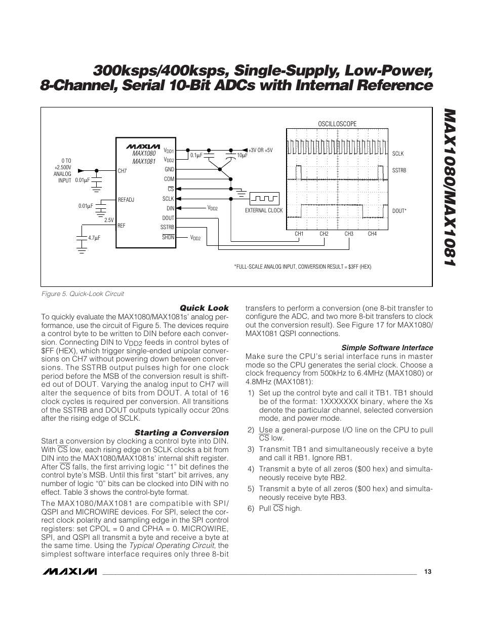 Rainbow Electronics MAX1081 User Manual | Page 13 / 24