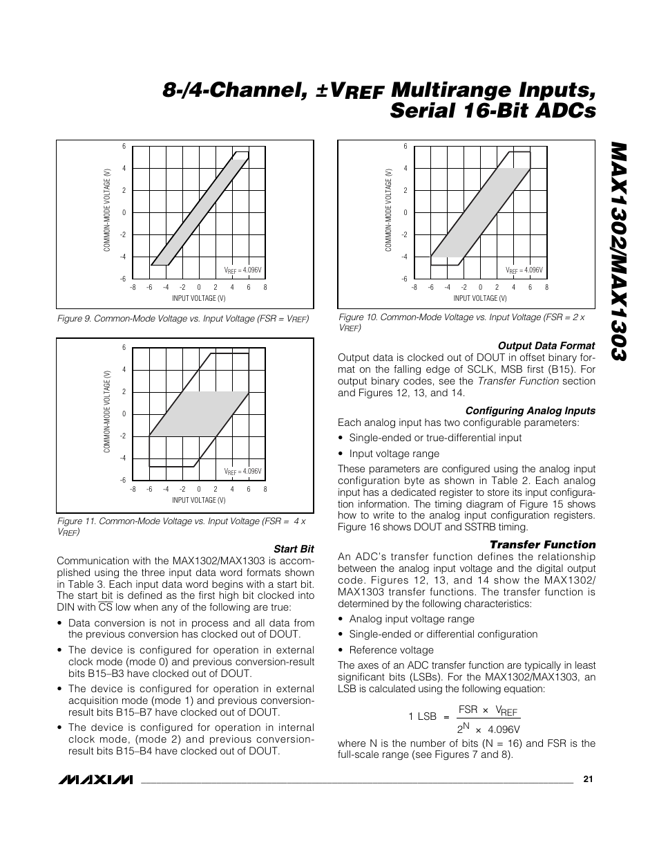 Multirange inputs, serial 16-bit adcs | Rainbow Electronics MAX1303 User Manual | Page 21 / 31