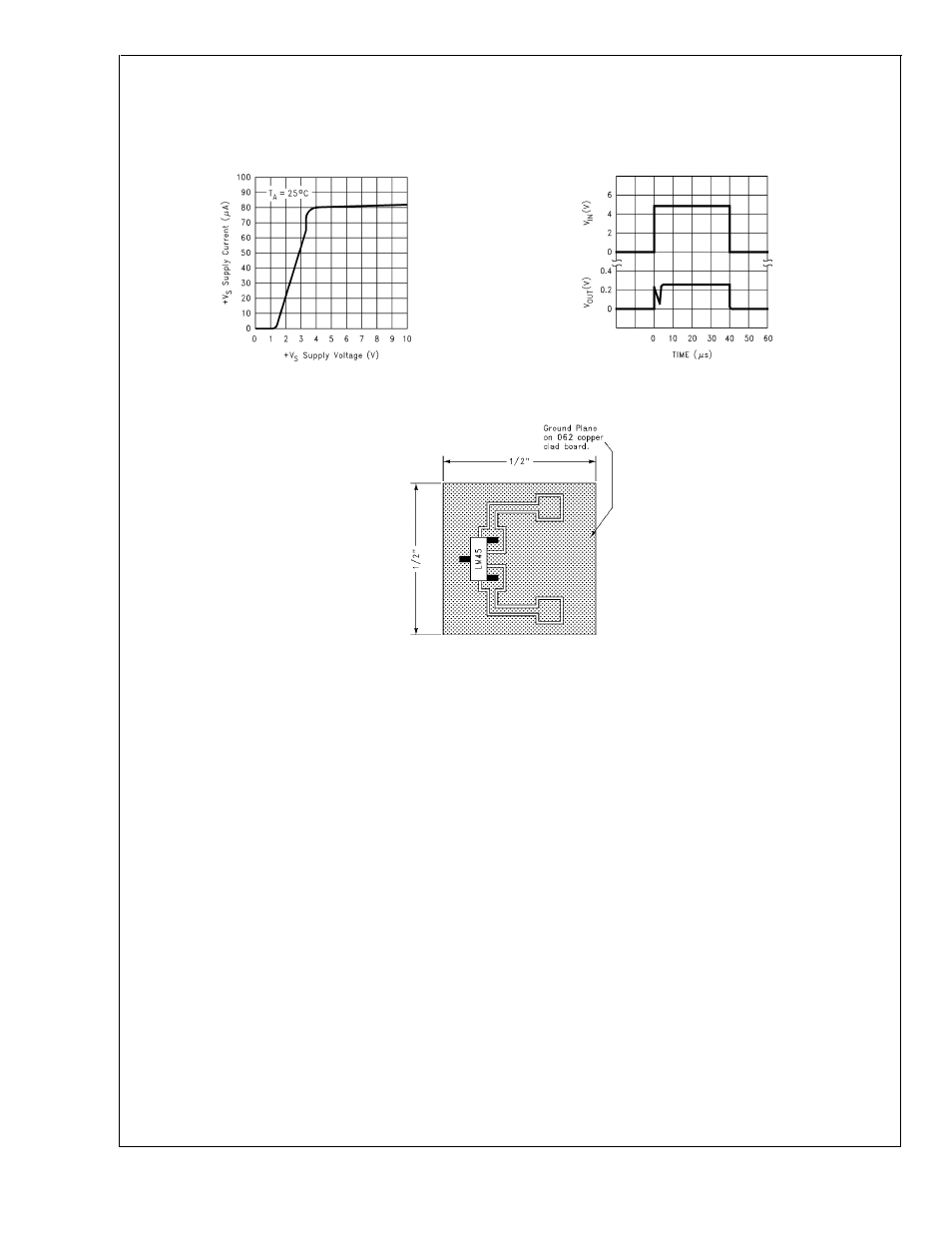 Typical performance characteristics, Applications, Lm45 | Rainbow Electronics LM45 User Manual | Page 4 / 9