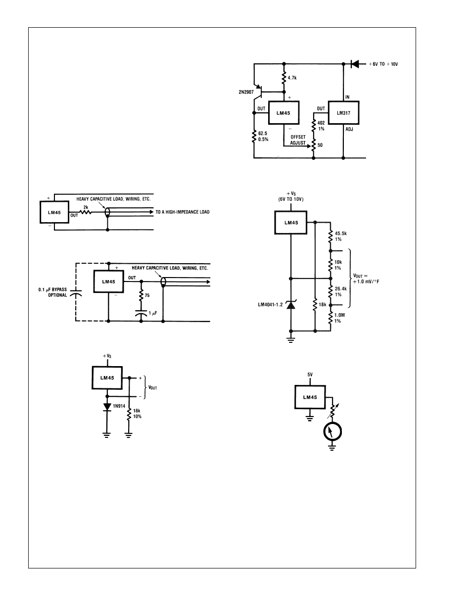 Typical applications, Lm45 | Rainbow Electronics LM45 User Manual | Page 5 / 9