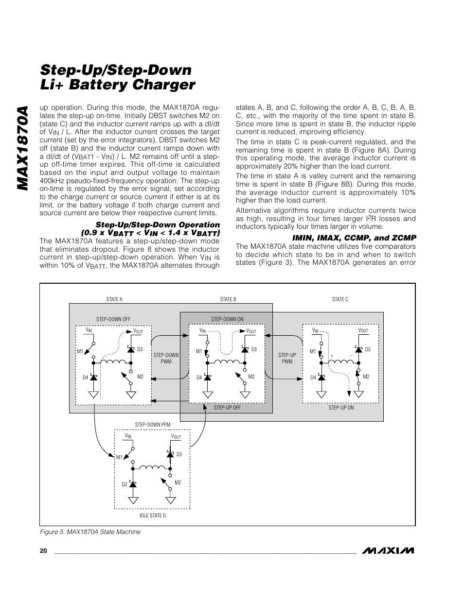 Max1870a step-up/step-down li+ battery charger | Rainbow Electronics MAX1870A User Manual | Page 20 / 32